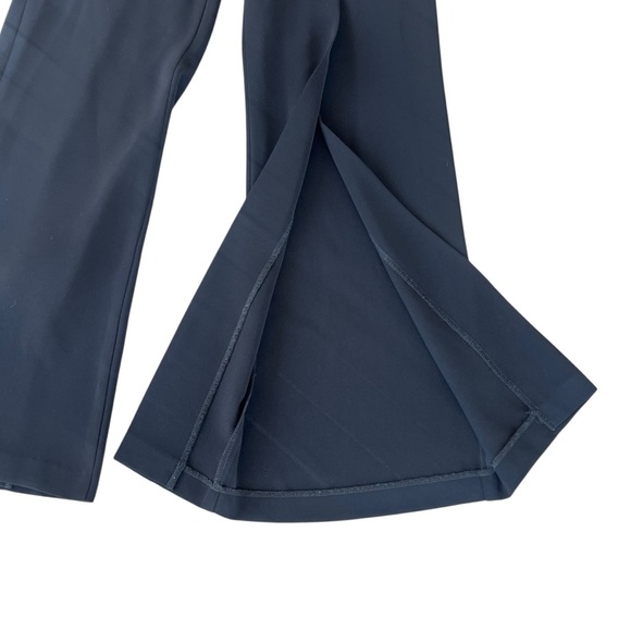 Y2K BEBE Black Split Leg Low Rise Club Pants Belted Flowy Whimsigoth Sz 6 USA - Picture 7 of 16